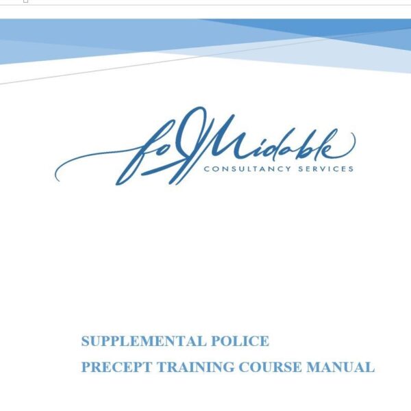 Supplemental Police Precept Training Course Manual